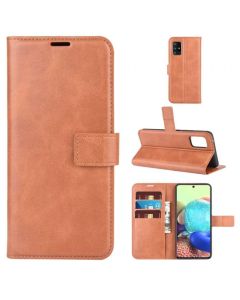 Samsung Galaxy A51 5G (SM-A516) Flip Cover Leather Wallet Case with Rectangle Magnetic Snap
