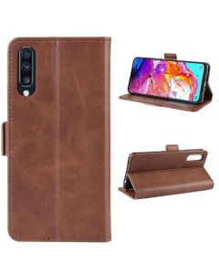 Samsung Galaxy A70 Flip Cover Leather Wallet Case with Dual Magnetic Closure