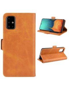 Samsung Galaxy A71 Flip Cover Leather Wallet Case with Dual Magnetic Closure