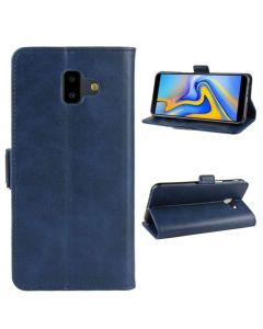 Samsung Galaxy J6 Prime (J6 Plus) Flip Cover Leather Wallet Case with Dual Magnetic Closure