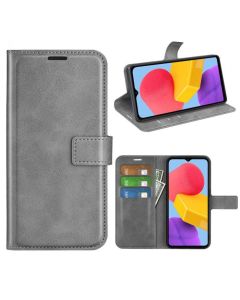 Samsung Galaxy M13 Flip Cover Leather Wallet Case with Rectangle Magnetic Snap