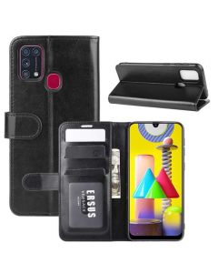 Samsung Galaxy M31 Flip Folio Leather Wallet Case with ID and Credit Card Pockets