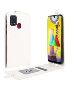 Samsung Galaxy M31 Leather Flip Phone Case Flip Cover Vertical Open Wallet Case