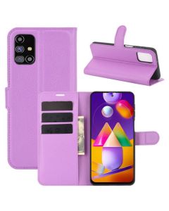 Samsung Galaxy M31s Phone Case Wallet Flip Cover Folio Leather Case Stand Display Card Pocket