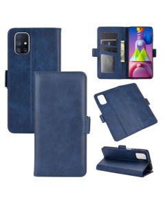 Samsung Galaxy M51 Flip Cover Leather Wallet Case with Dual Magnetic Closure