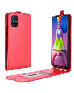 Samsung Galaxy M51 Leather Flip Phone Case Flip Cover Vertical Open Wallet Case