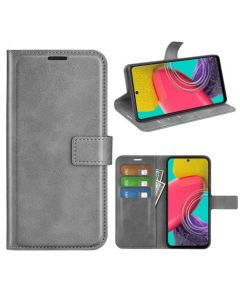 Samsung Galaxy M53 5G Flip Cover Leather Wallet Case with Rectangle Magnetic Snap