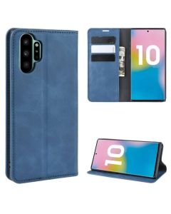 Samsung Galaxy Note 10 Pro Super Soft Leather Flip Cover Phone Case Dual Invisible Magnets Snap
