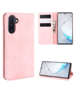 Samsung Galaxy Note 10 Super Soft Leather Flip Cover Phone Case Dual Invisible Magnets Snap