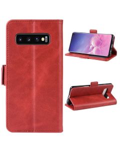 Samsung Galaxy S10 Flip Cover Leather Wallet Case with Dual Magnetic Closure