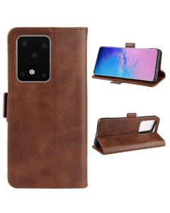 Samsung Galaxy S11 Plus Flip Cover Leather Wallet Case with Dual Magnetic Closure