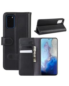 Samsung Galaxy S11e Phone Case Wallet Flip Cover Folio Genuine Leather Case Stand Display Card Pocket
