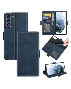 Samsung Galaxy S21 FE Flip Cover Leather Wallet Case with Dual Magnetic Closure