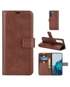 Samsung Galaxy S21 Plus Flip Cover Leather Wallet Case with Rectangle Magnetic Snap