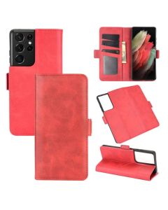 Samsung Galaxy S21 Ultra 5G Flip Cover Leather Wallet Case with Dual Magnetic Closure