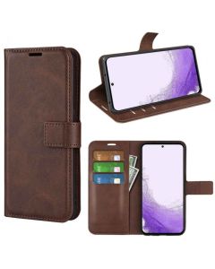 Samsung Galaxy S23 Flip Cover Leather Wallet Case with Rectangle Magnetic Snap