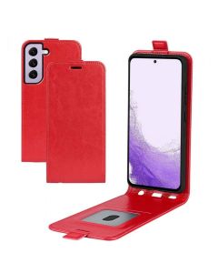 Samsung Galaxy S23 Leather Flip Phone Case Flip Cover Vertical Open Wallet Case