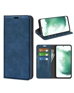 Samsung Galaxy S23 Plus (Galaxy S23+) Super Soft Leather Flip Cover Phone Case Dual Invisible Magnets Snap