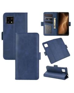Sharp Aquos Sense 4 Flip Cover Leather Wallet Case with Dual Magnetic Closure