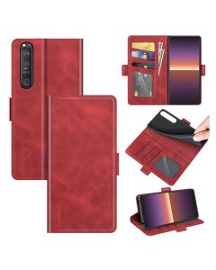 Sony Xperia 1 III Flip Cover Leather Wallet Case with Dual Magnetic Closure