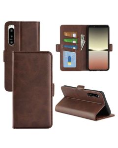 Sony Xperia 5 IV Flip Cover Leather Wallet Case with Dual Magnetic Closure