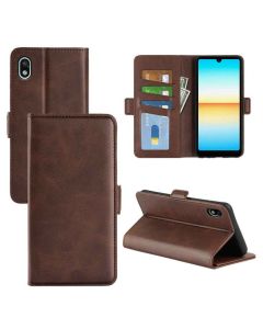 Sony Xperia Ace III (Ace 3) Flip Cover Leather Wallet Case with Dual Magnetic Closure