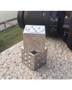 Stainless Steel Dice SS Fidget Spinner Fidget Toy Mirror Finish ANT logo