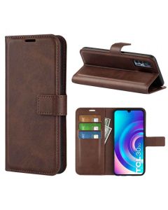 TCL 30 Plus | TCL 30 Flip Cover Leather Wallet Case with Rectangle Magnetic Snap