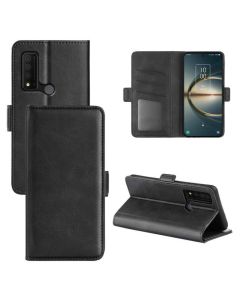TCL 30 V 5G Flip Cover Leather Wallet Case with Dual Magnetic Closure