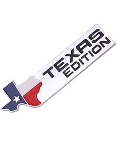 Texas Edition Emblem Silver 3D Car Side Rear Trunk Badge Sticker Decal For Jeep