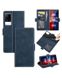 vivo iQOO 8 Pro Flip Cover Leather Wallet Case with Dual Magnetic Closure