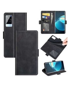vivo X60 Pro Flip Cover Leather Wallet Case with Dual Magnetic Closure