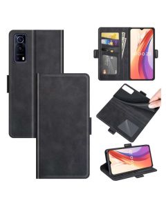 vivo Y72 5G /iQOO Z3 Flip Cover Leather Wallet Case with Dual Magnetic Closure