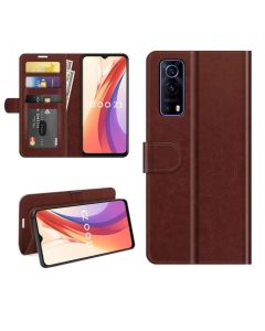 vivo Y72 5G /iQOO Z3 Flip Folio Leather Wallet Case with ID and Credit Card Pockets