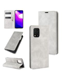 Xiaomi Mi 10 Lite Super Soft Leather Flip Cover Phone Case Dual Invisible Magnets Snap