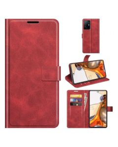 Xiaomi Mi 11T Flip Cover Leather Wallet Case with Rectangle Magnetic Snap