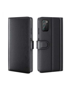 Xiaomi Poco M3 Phone Case Wallet Flip Cover Folio Genuine Leather Case Stand Display Card Pocket