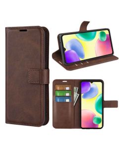 Xiaomi Redmi 10A Flip Cover Leather Wallet Case with Rectangle Magnetic Snap