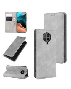 Xiaomi Redmi K30 Pro Super Soft Leather Flip Cover Phone Case Dual Invisible Magnets Snap