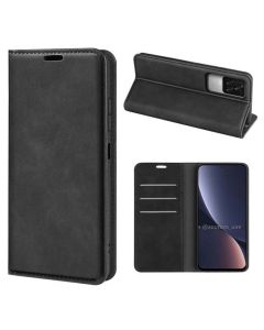 Xiaomi Redmi K50 Super Soft Leather Flip Cover Phone Case Dual Invisible Magnets Snap