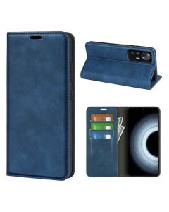 Xiaomi Redmi K50 Ultra Super Soft Leather Flip Cover Phone Case Dual Invisible Magnets Snap