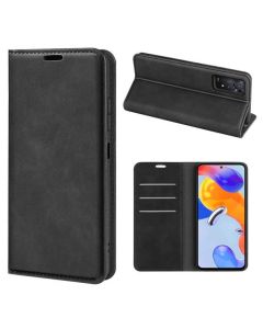 Xiaomi Redmi Note 11 Pro Super Soft Leather Flip Cover Phone Case Dual Invisible Magnets Snap