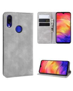 Xiaomi Redmi Note 7 Super Soft Leather Flip Cover Phone Case Dual Invisible Magnets Snap