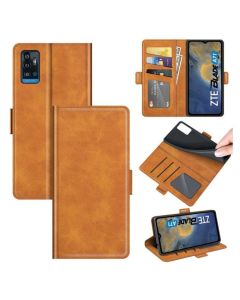 ZTE Blade A71 Flip Cover Leather Wallet Case with Dual Magnetic Closure