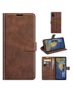 ZTE Blade A71 Flip Cover Leather Wallet Case with Rectangle Magnetic Snap