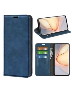 ZTE nubia Z40 Pro Super Soft Leather Flip Cover Phone Case Dual Invisible Magnets Snap