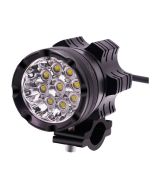 2pcs 9 beads LED Headlight in Aluminium shell with accessories kit for Motorcycle, Electric bike