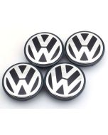 4PCS 55mm Alloy Wheel Center Caps Hubcap Badge Emblem for Volkswagen VW Golf Fox