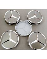 4pcs New Black MERCEDES BENZ 75MM 3INCH Wheel Center Caps HUB Caps for ML SL CLK SLK