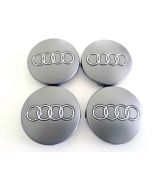 4pcs Wheel Center Caps for Audi /68mm Grey